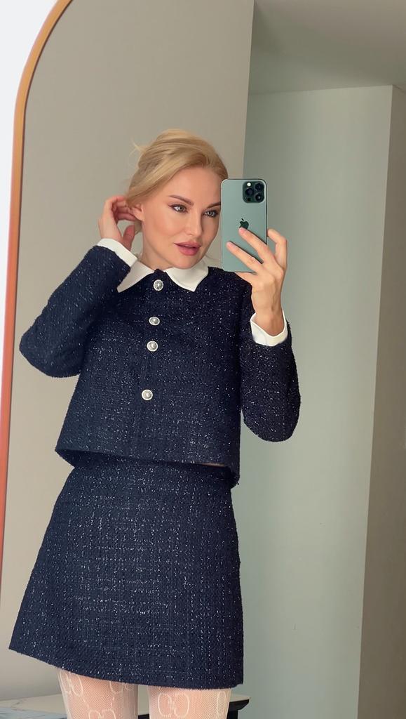 Юбка синего цвета