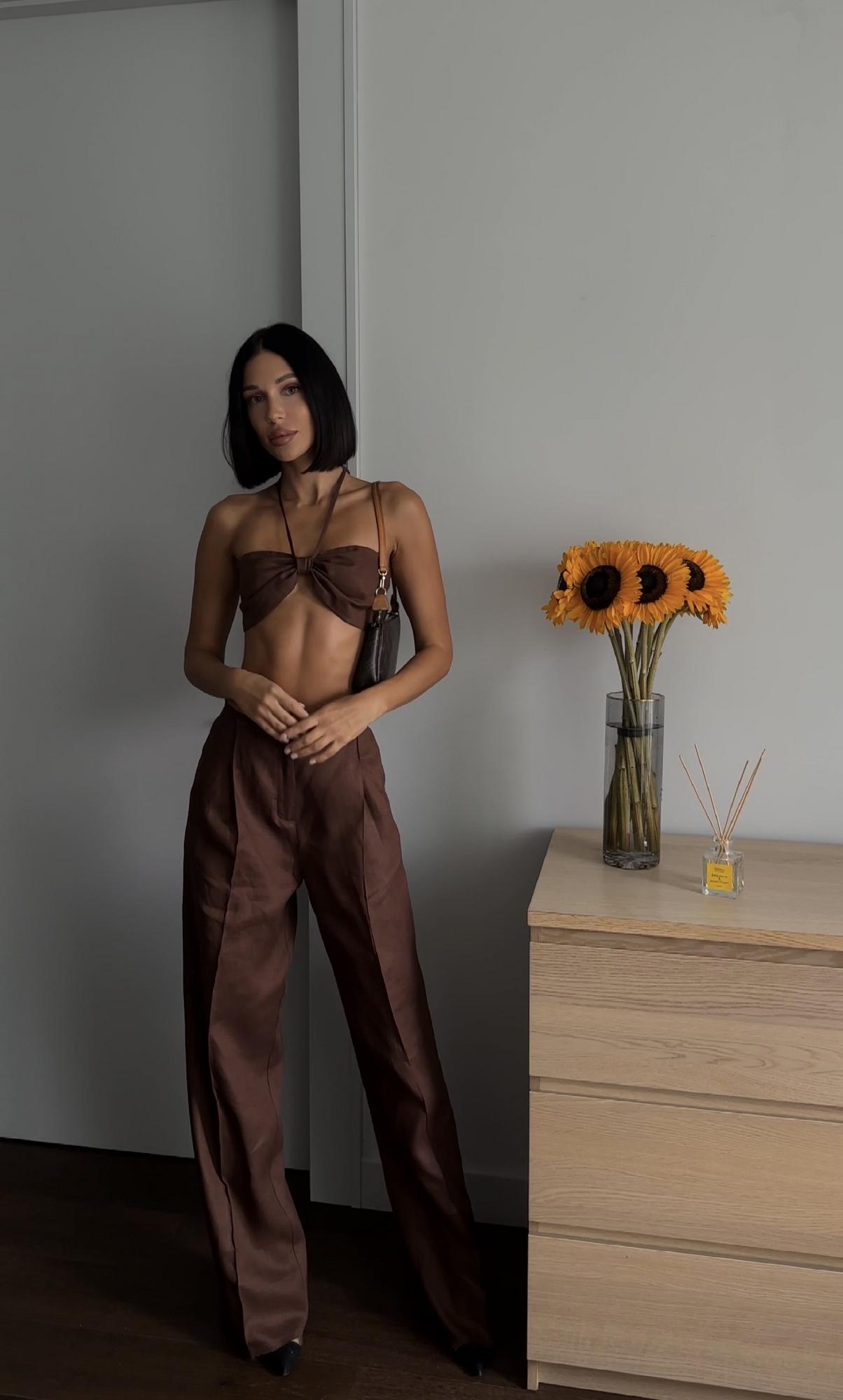 Брюки изо льна