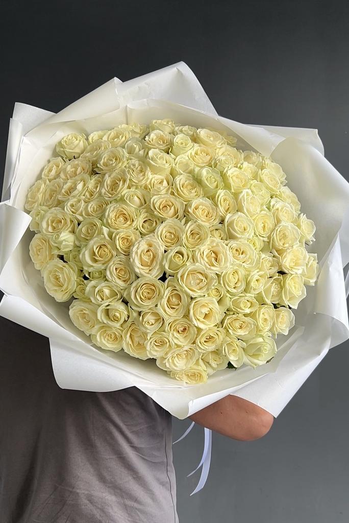 Букет 101 белвя роза