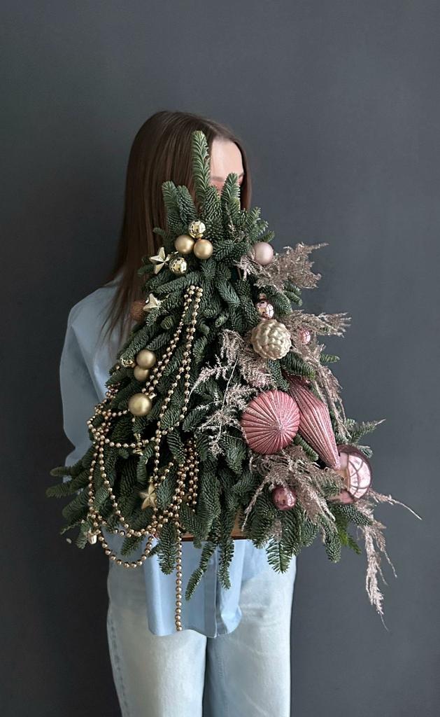 елка из нобилиса ручной работы