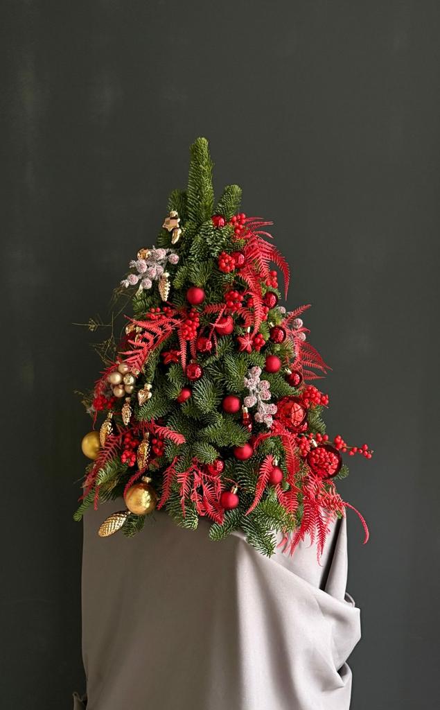 Елка ручной работы из голубой датской ели - нобилис