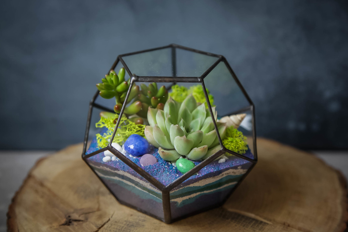 Додекаэдр синий S, M, L, XL