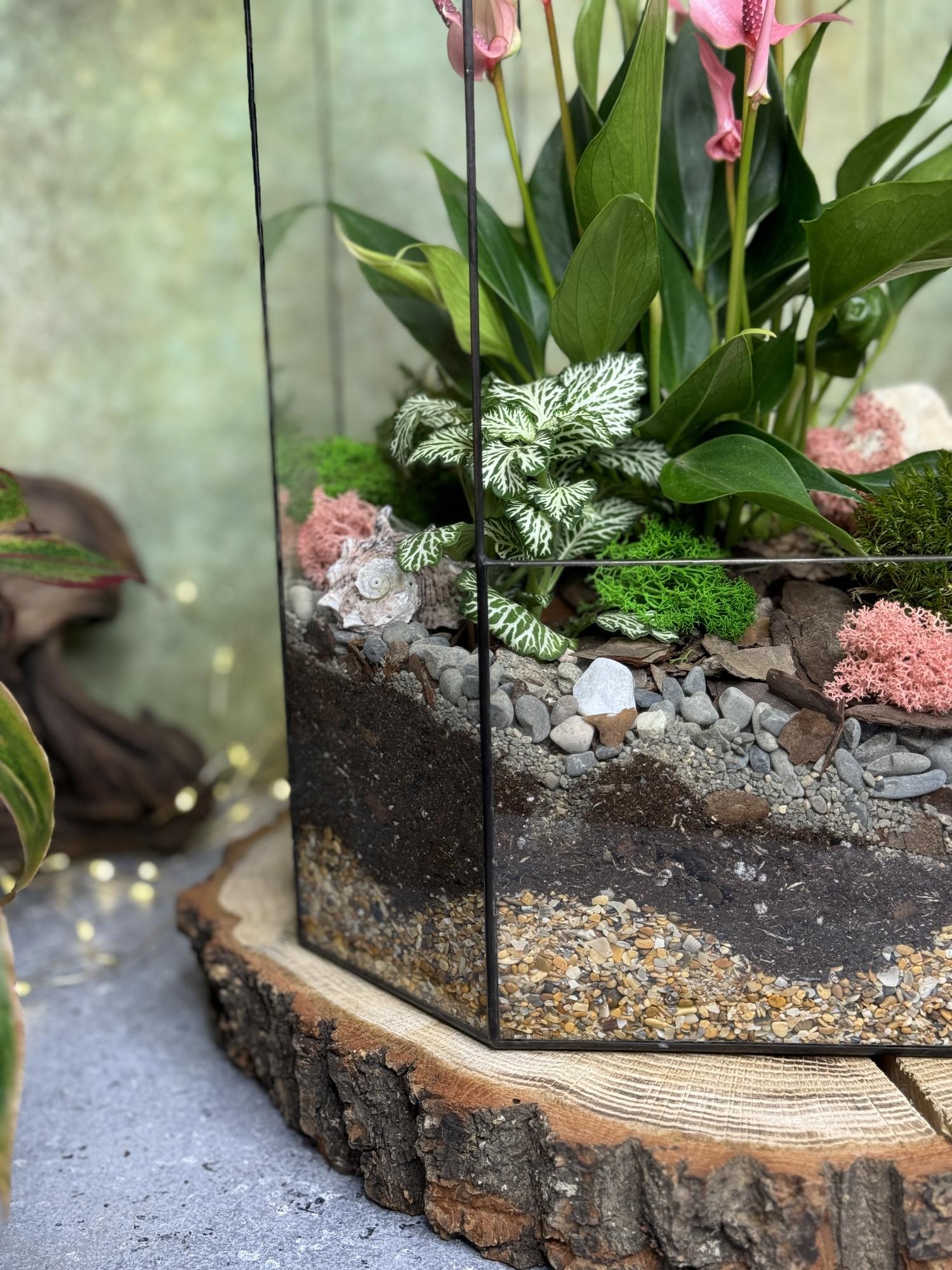 Jungle с антуриумом 45 см