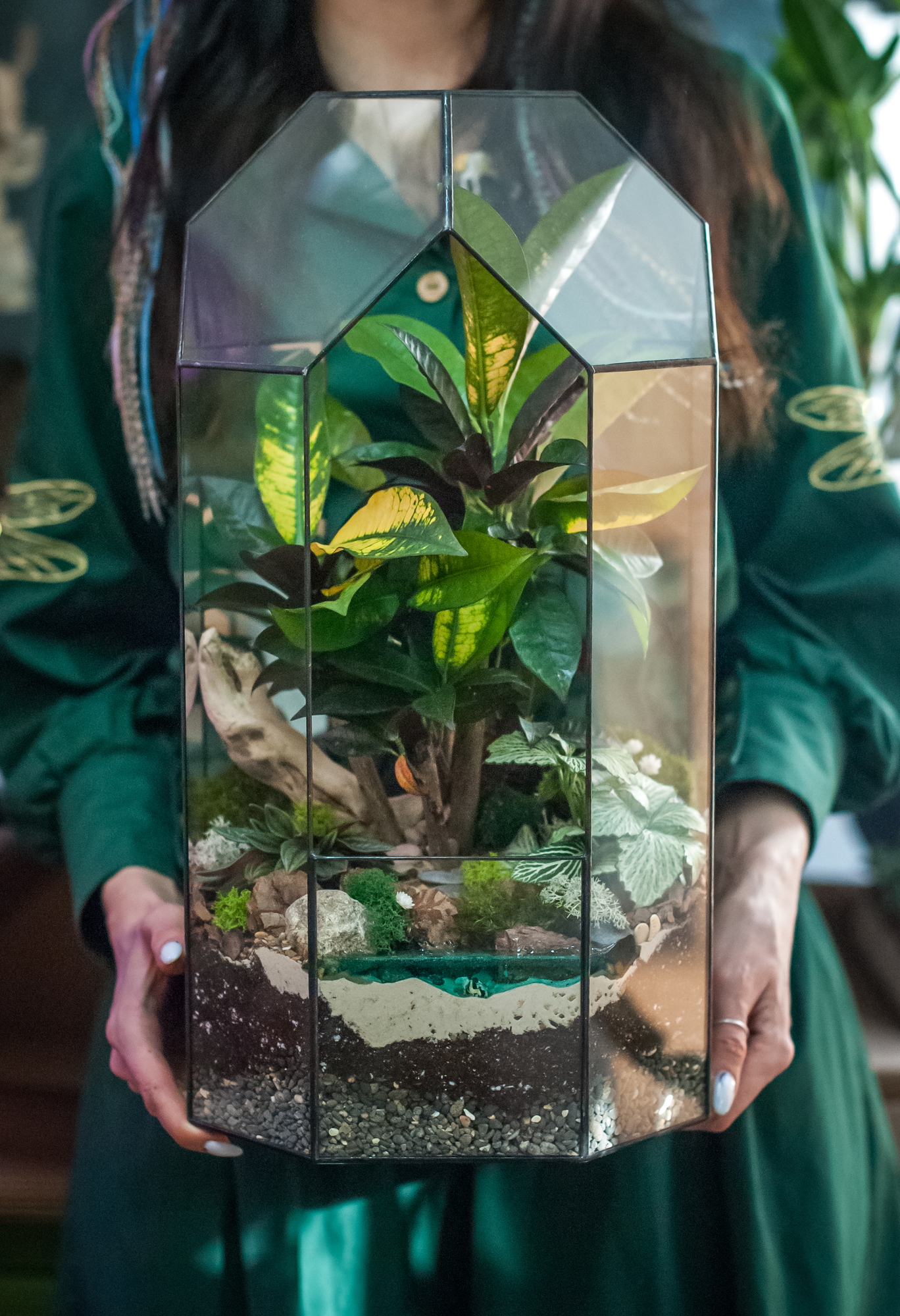 Бонсариум Тропический 45 см. с водоёмом