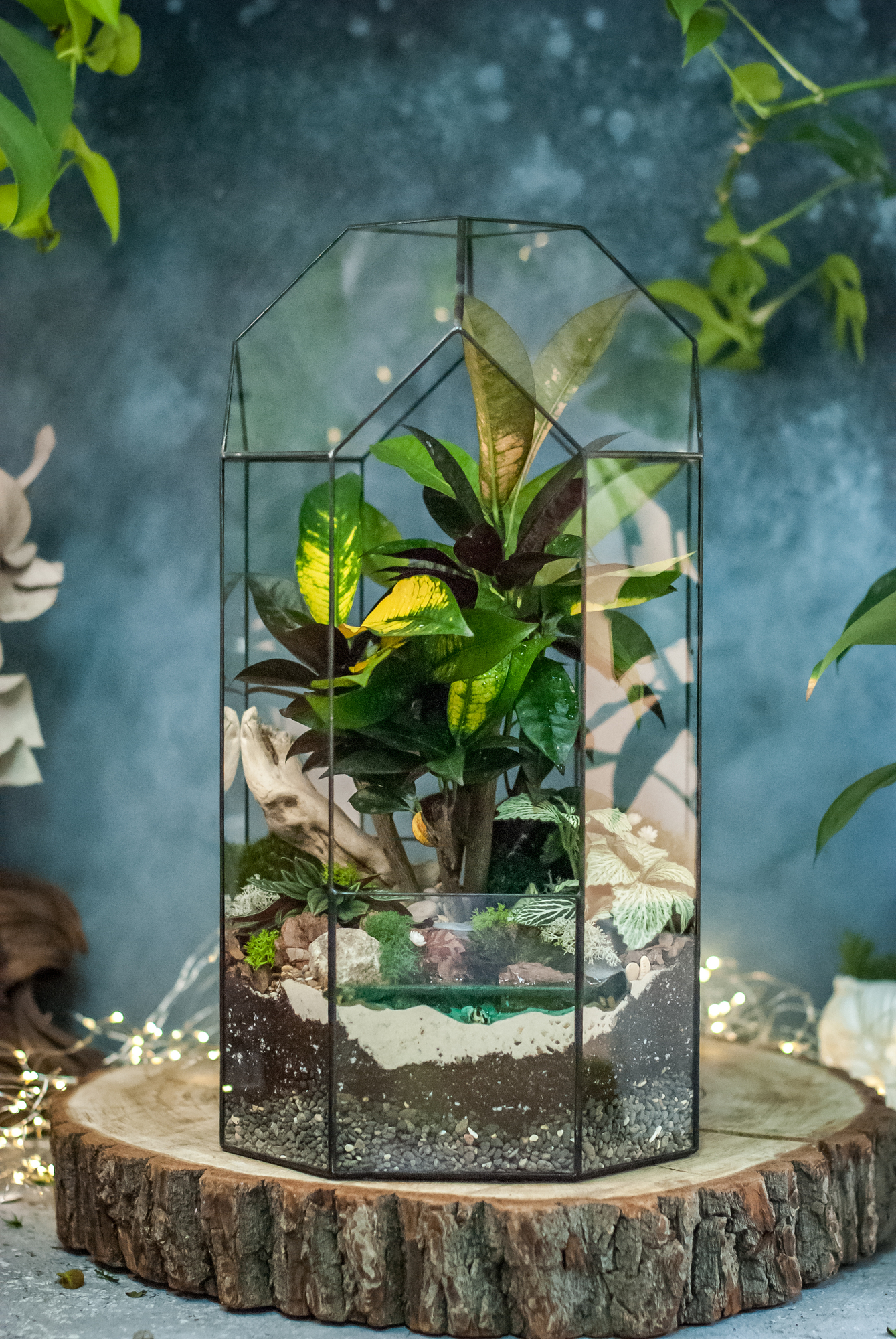 Бонсариум Тропический 45 см. с водоёмом