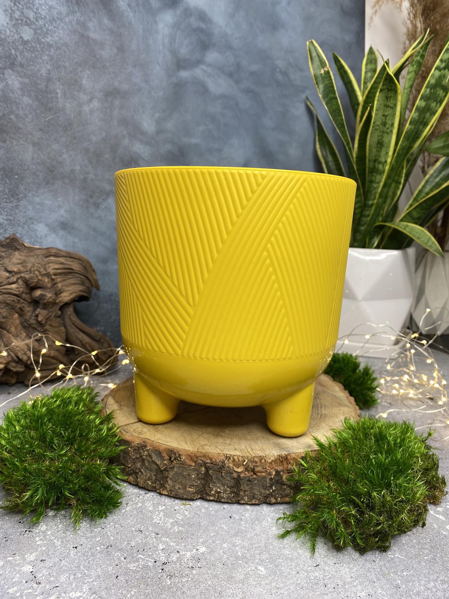 Кашпо на ножках Медовый