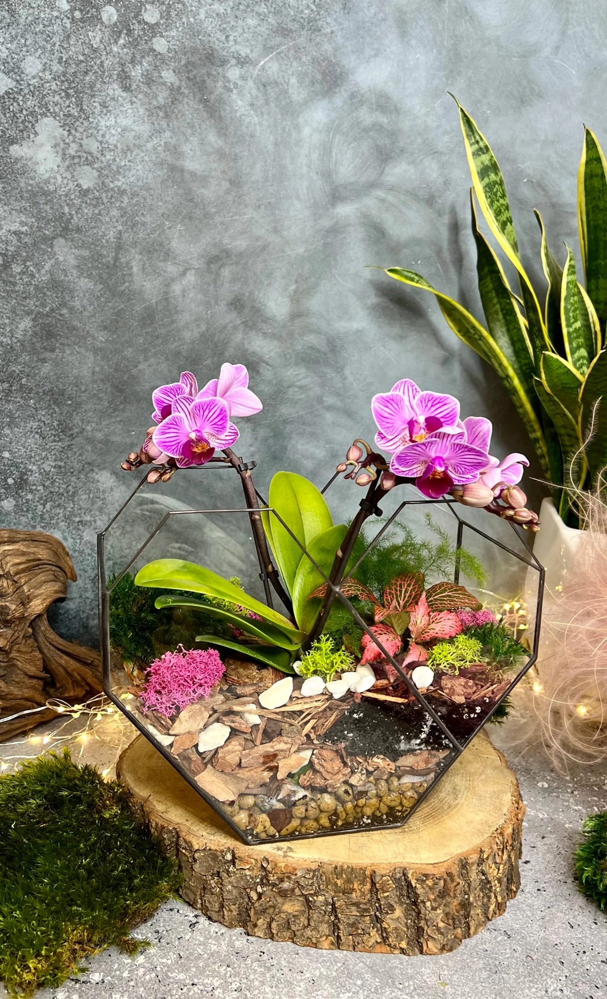 Сердце с орхидеей