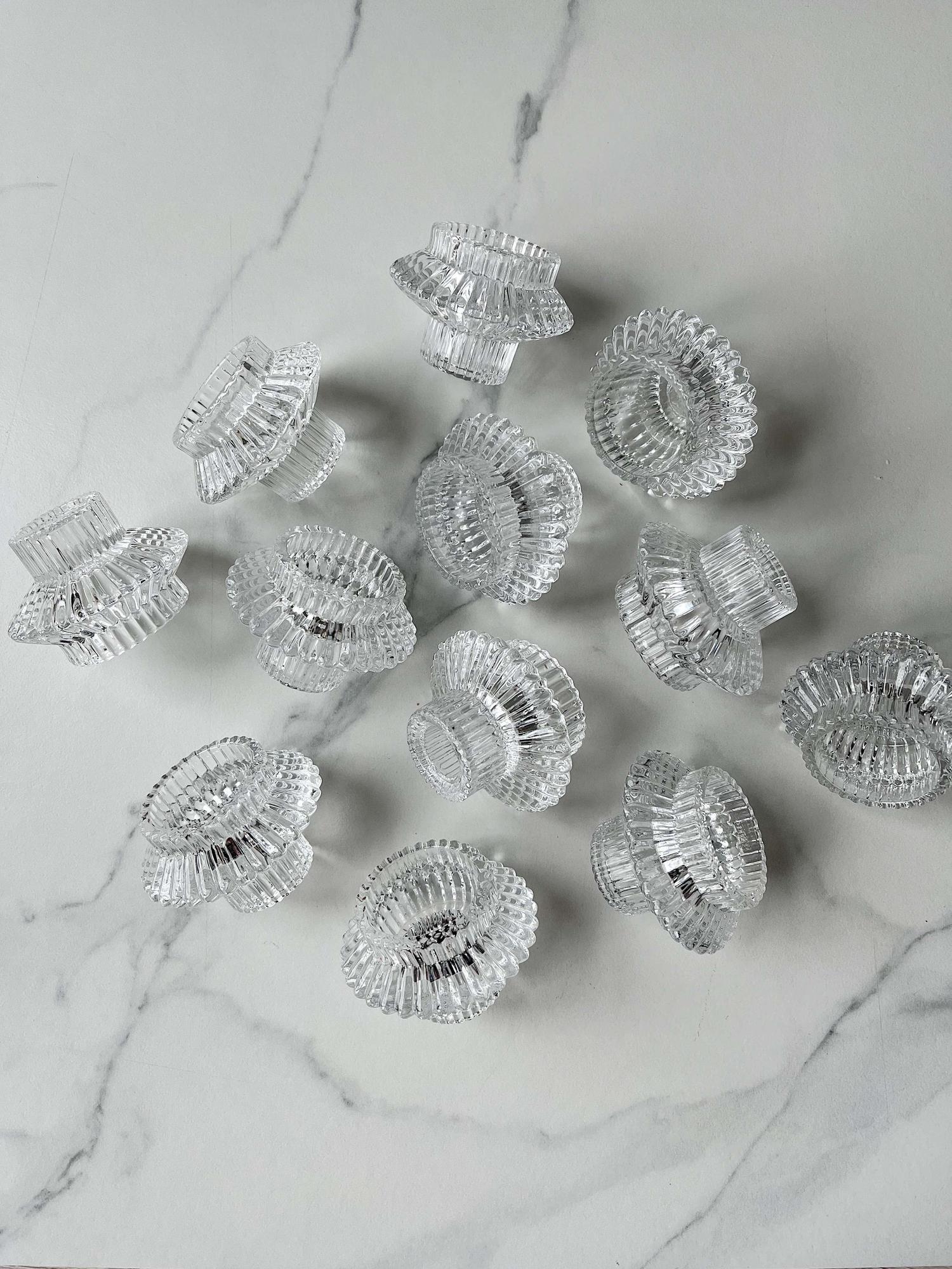 Прозрачный подсвечник двухсторонний