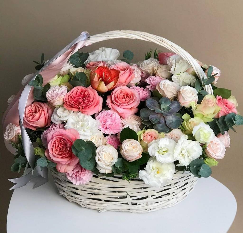 Цветы в корзине #21