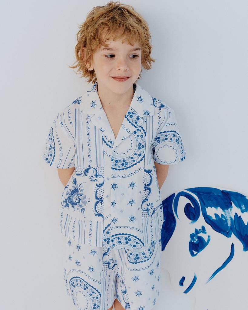 Рубашка JUNE GZHEL PATCHWORK