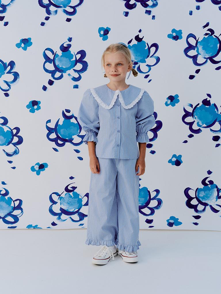 Блуза ANN BLUE CHECK