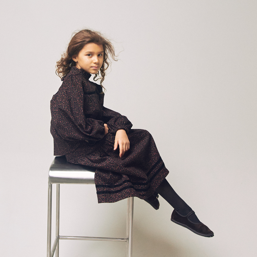 Юбка CHLOE BLACK FLOWER