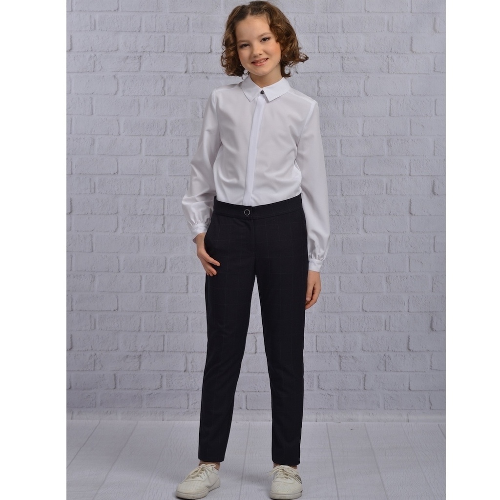 Брюки черные в полоску