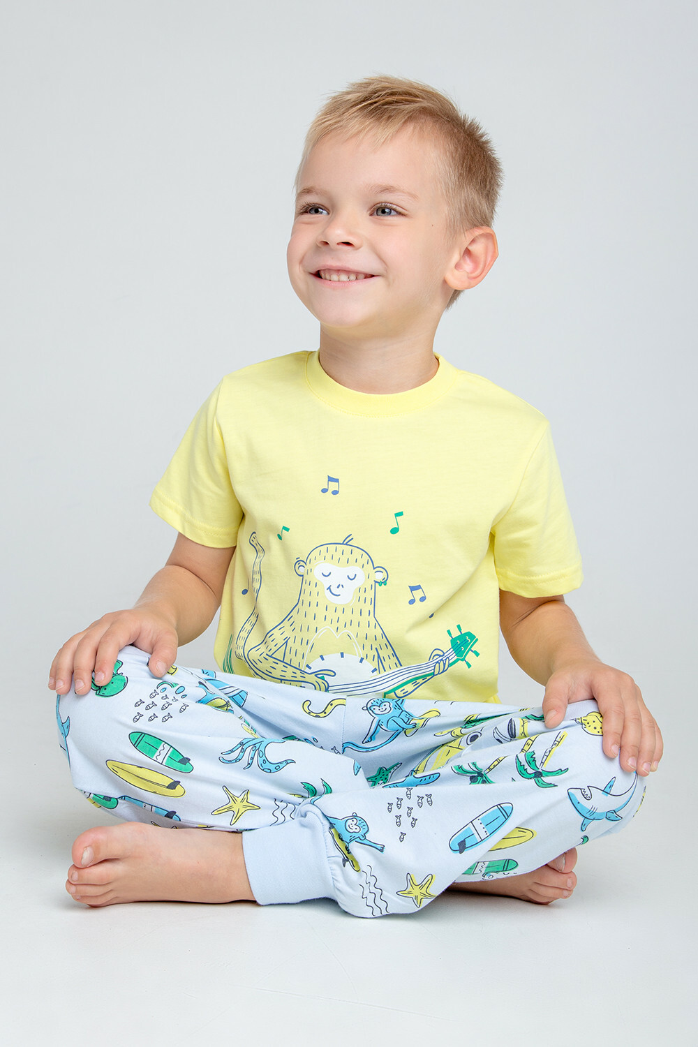 Пижама Crockid лимон