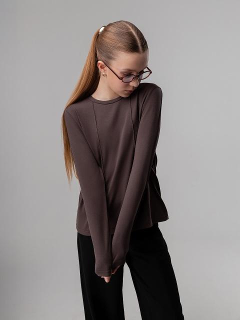 Лонгслив Bodo-коричневый