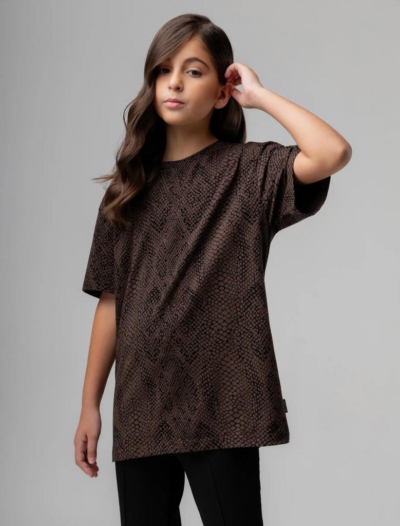 Футболка  BODO-коричневый(черный)