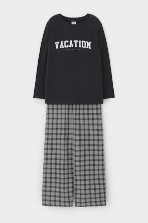 Пижама Crockid-черный песок