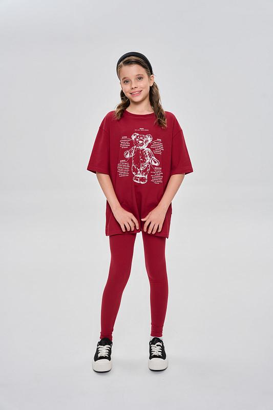 Футболка Miza-бордовый