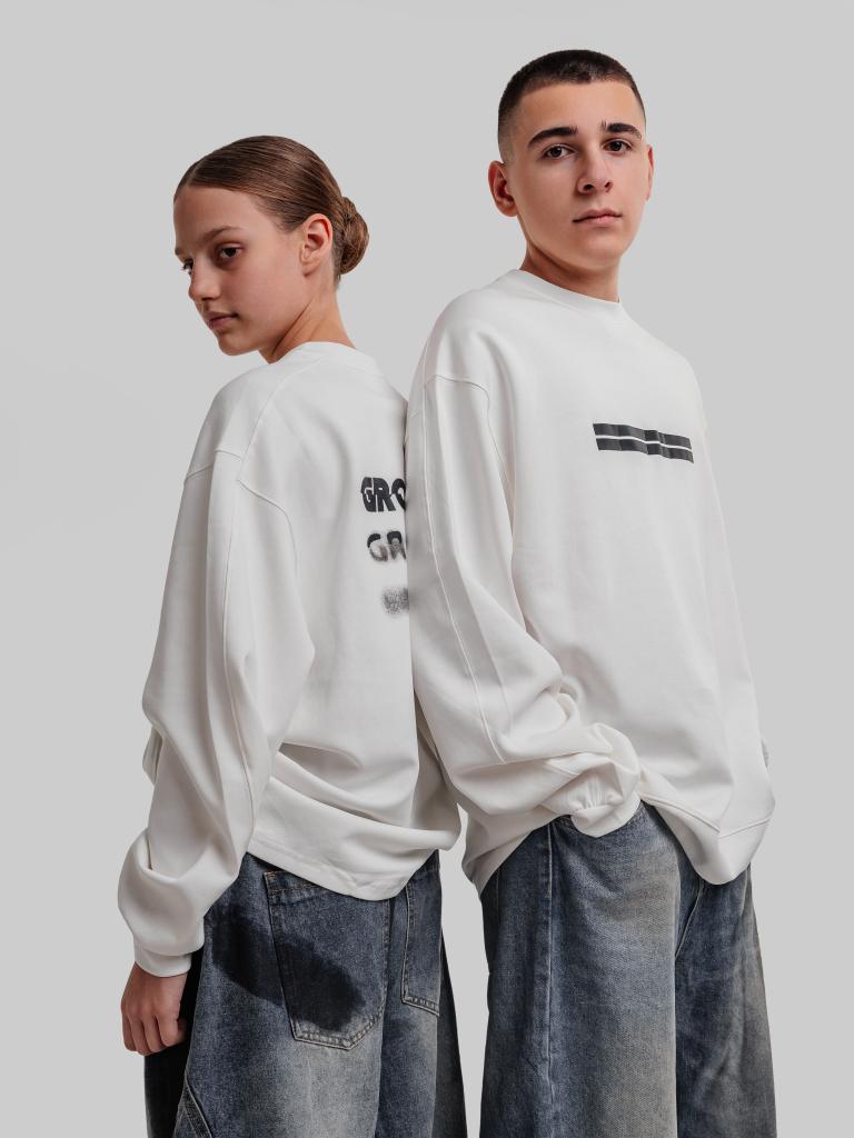 Лонгслив Супрунов-белый