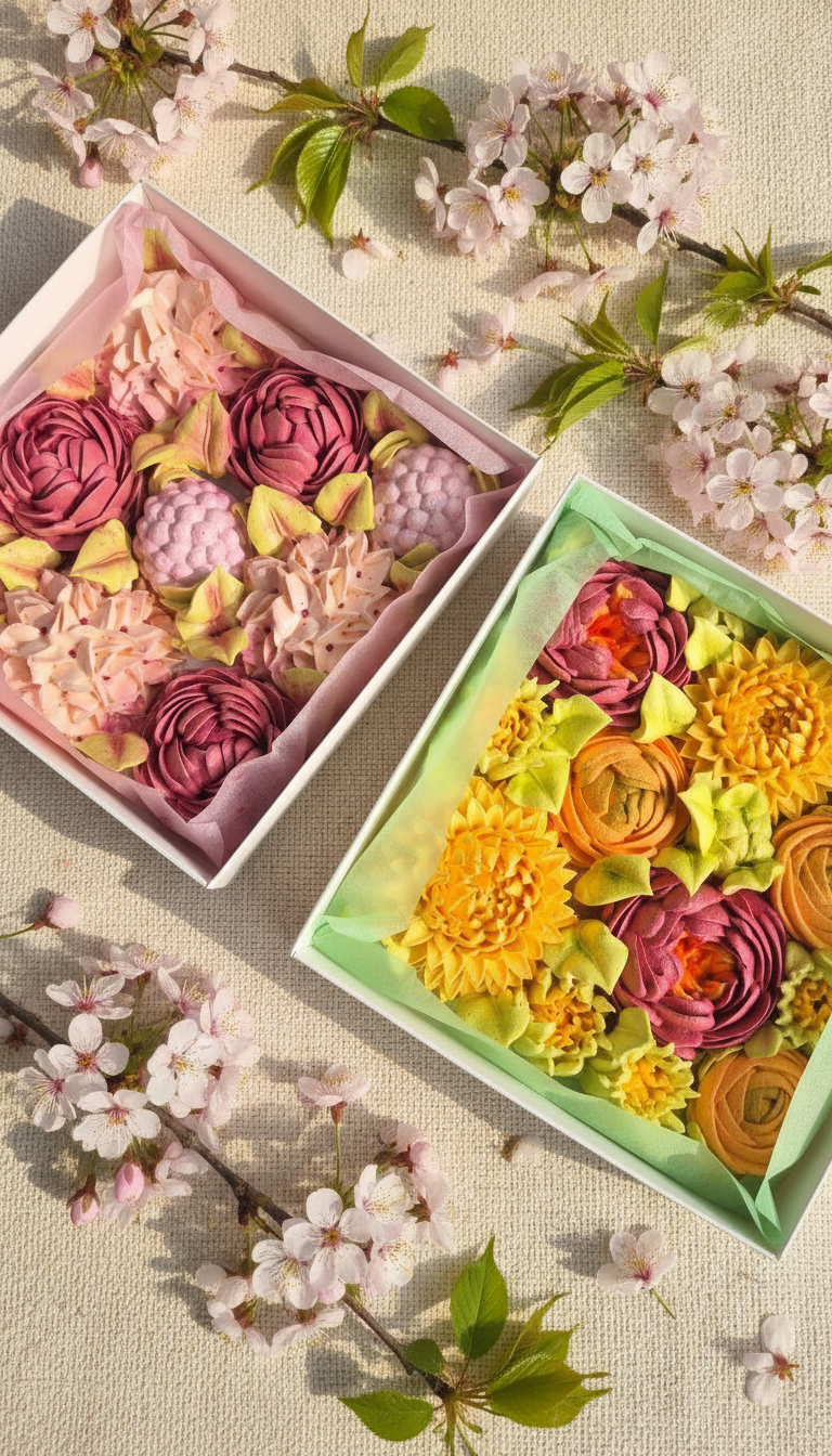 Лимитированная коллекция квадратных коробок с зефиром
