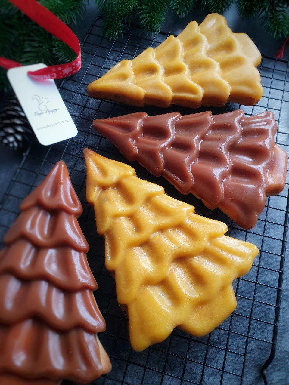 Новогодняя елочка штоллен или хрустящее печенье в шоколаде