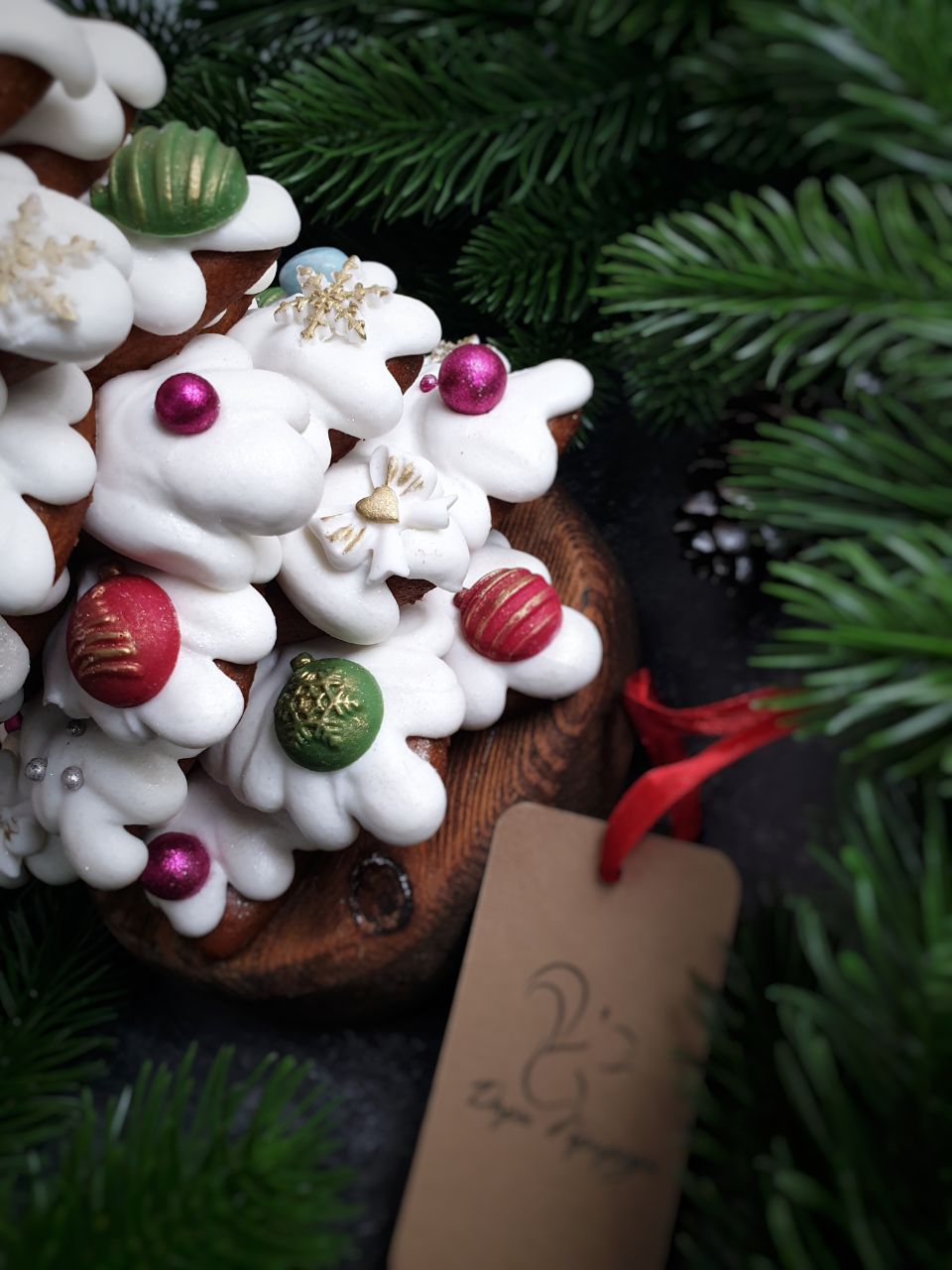 Пряничные елочки двух размеров