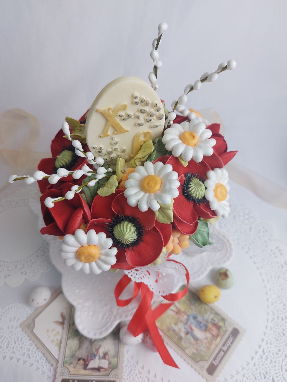 Новинка! Новый кулич и новый декор "Маки"