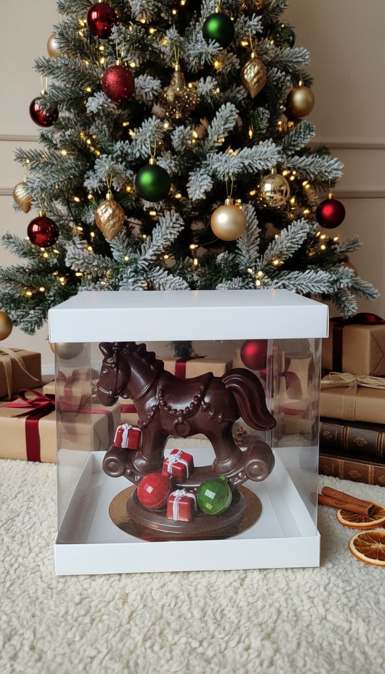 Шоколадная лошадка - качалка к Новому году 2026