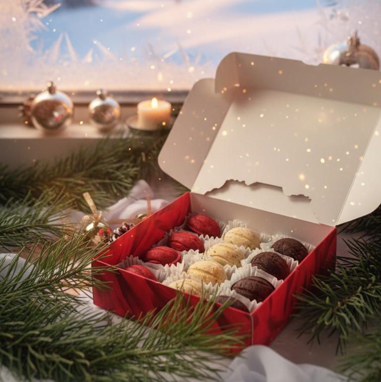 Новогодний набор песочных орешков ассорти с разными начинками от Мастерской вкусных подарков Ольги Шведуновой