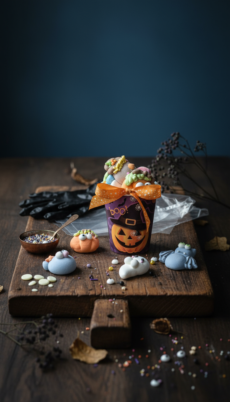 Набор для самостоятельного декора сладостей на Хеллоуин