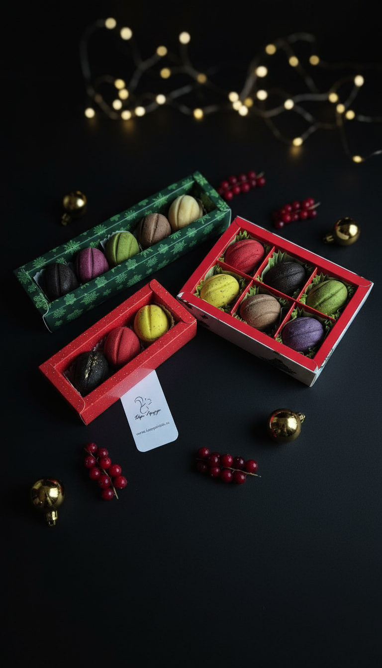 Ассорти печенья "Орешек" с необычными авторскими начинками по 3-5-6 шт.