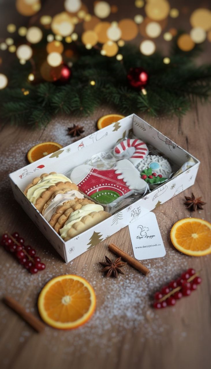 Новогодний набор ассорти пряник и зефиросэндвичи