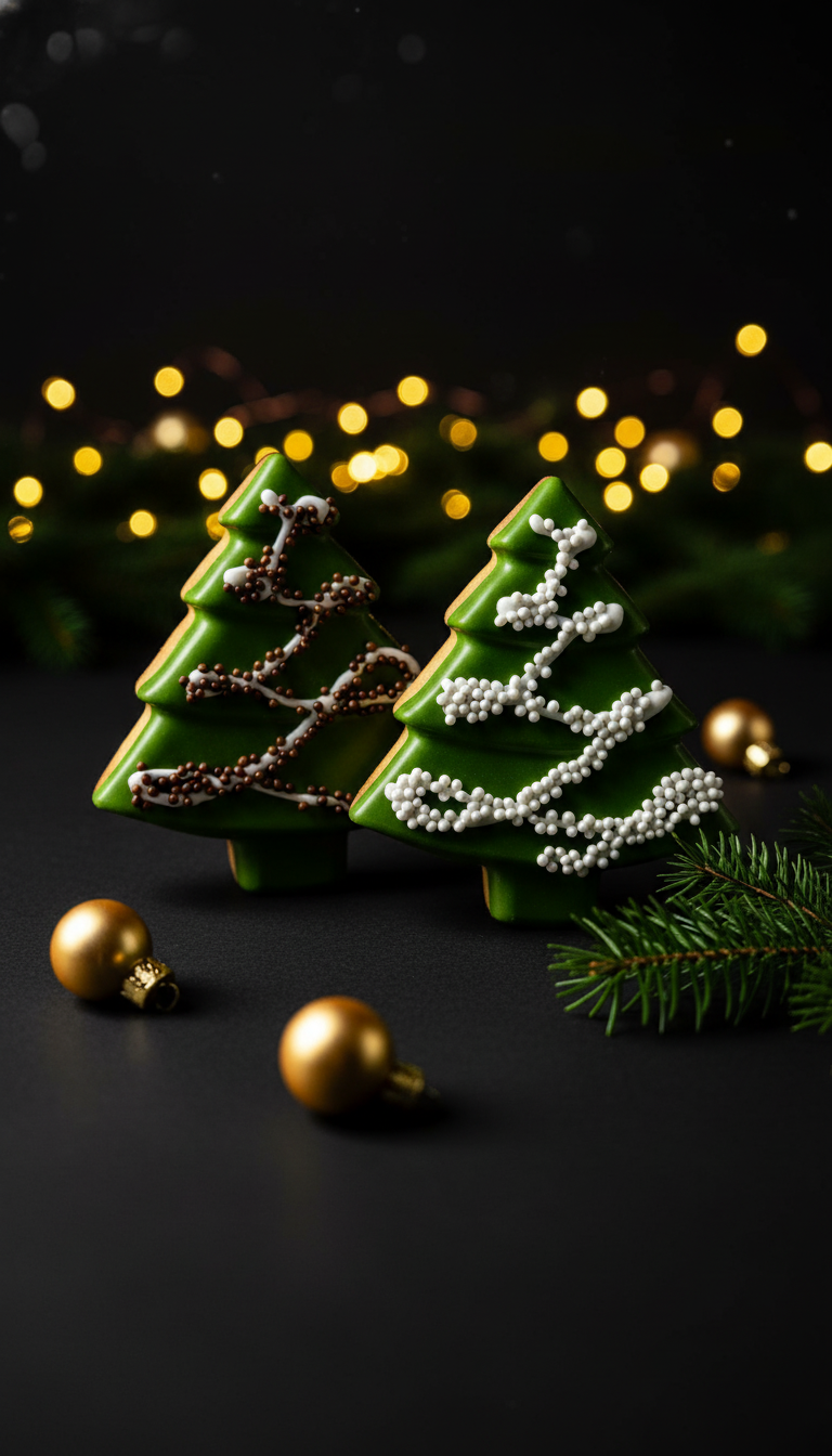 Печенье елочка в шоколаде