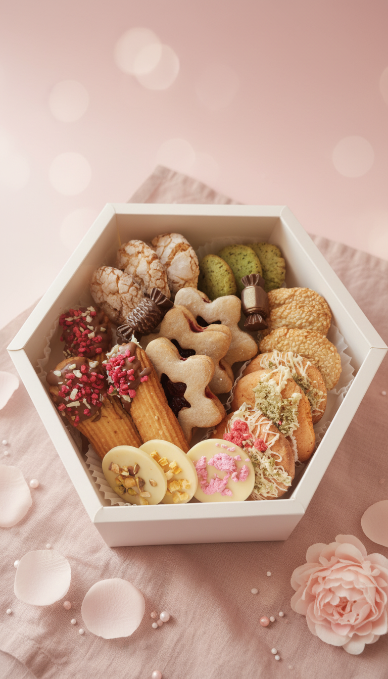 Набор печенья и шоколада на день мамы