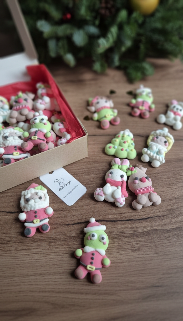 Новогодние фигурки из маршмеллоу 2026