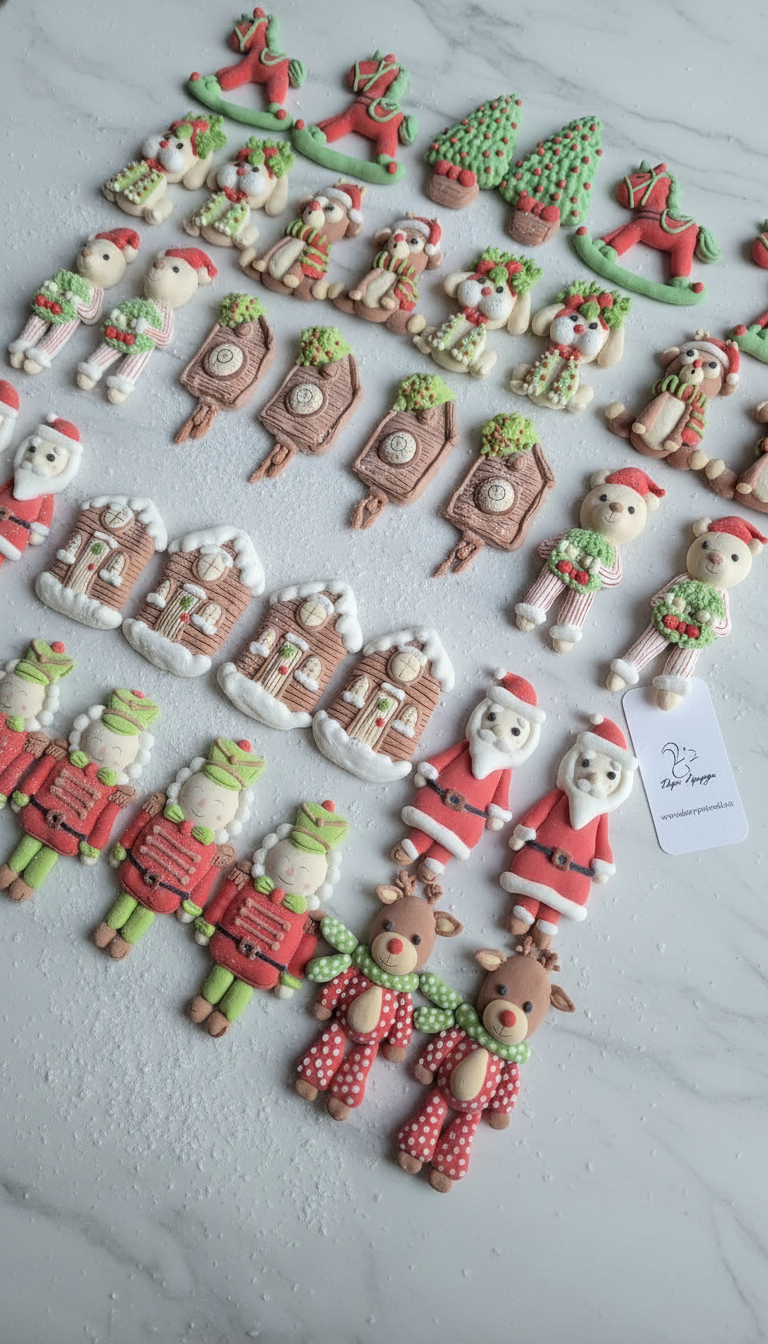 Новогодние фигурки из маршмеллоу "взрослый вариант" 2026