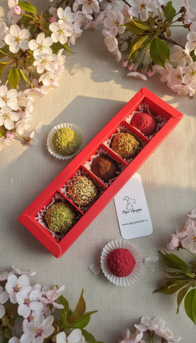 Наборы трюфелей к 8 марта в коробке