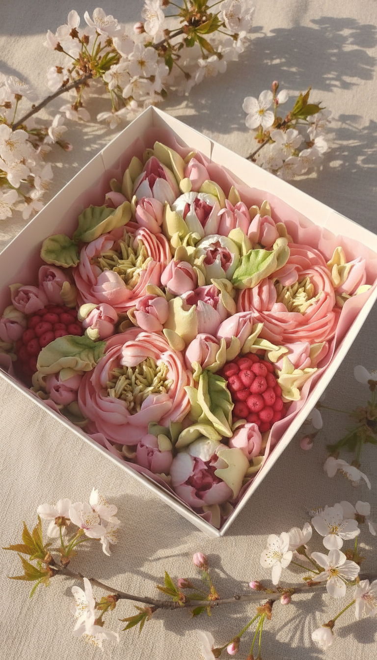 Большая зефирная композиция