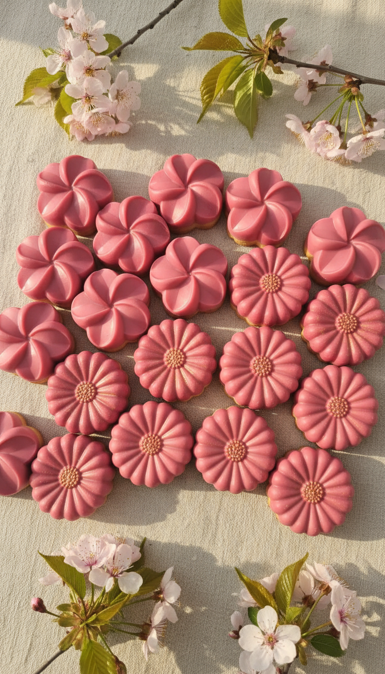 Печенье цветок в шоколаде