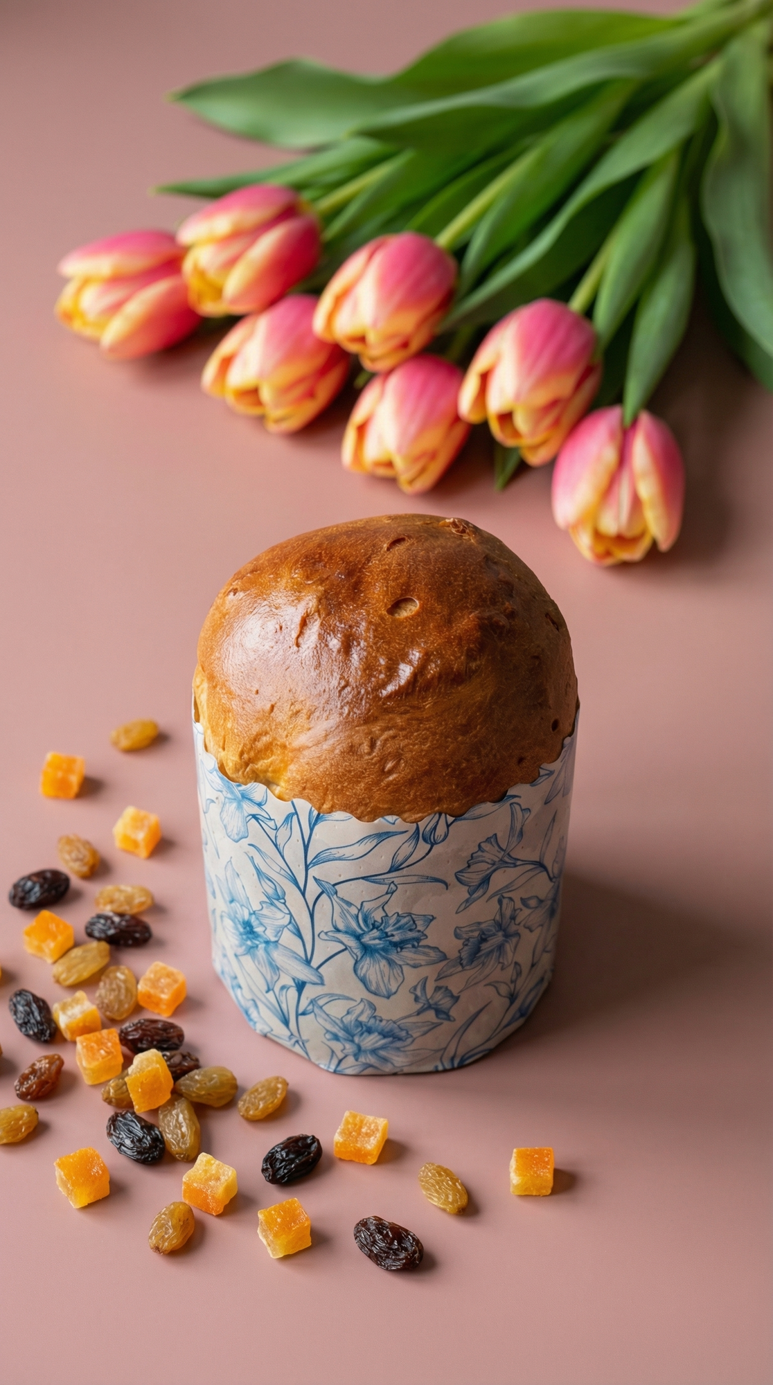 Классический дрожжевой кулич с изюмом и цукатами "мне просто поесть"