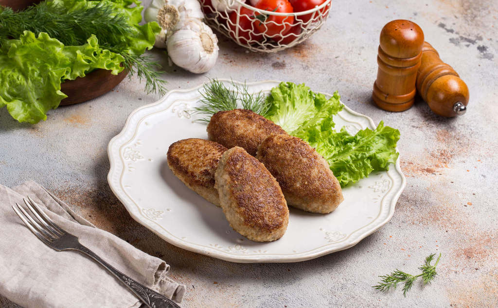 Котлеты домашние из свинины и говядины, 400 г.