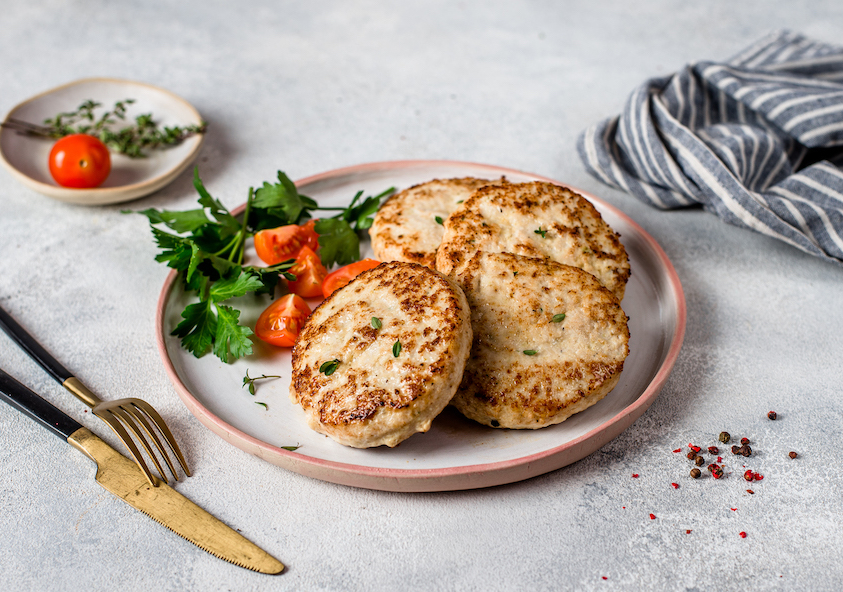 Биточки из индейки с цветной капустой, 400 г.