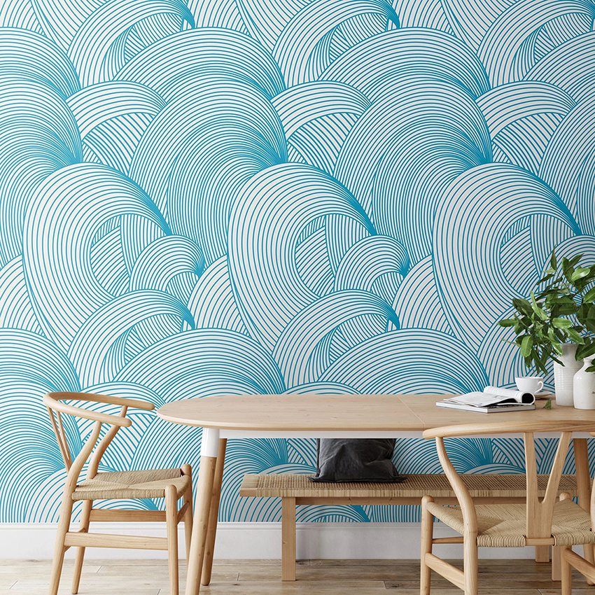 Фотообои Алуэ (голубой)