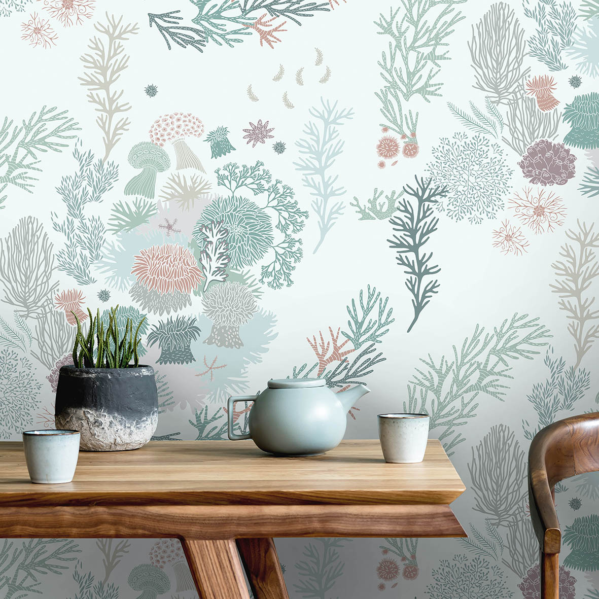 Фотообои Актинии (светлый фон)