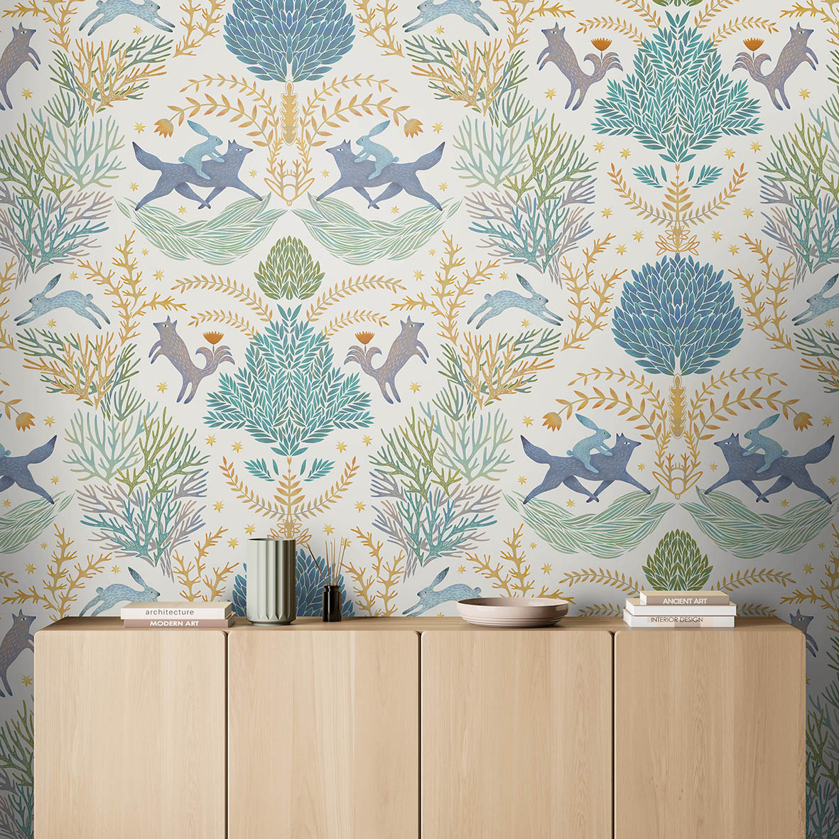 Обои Метсола (бежевый фон)