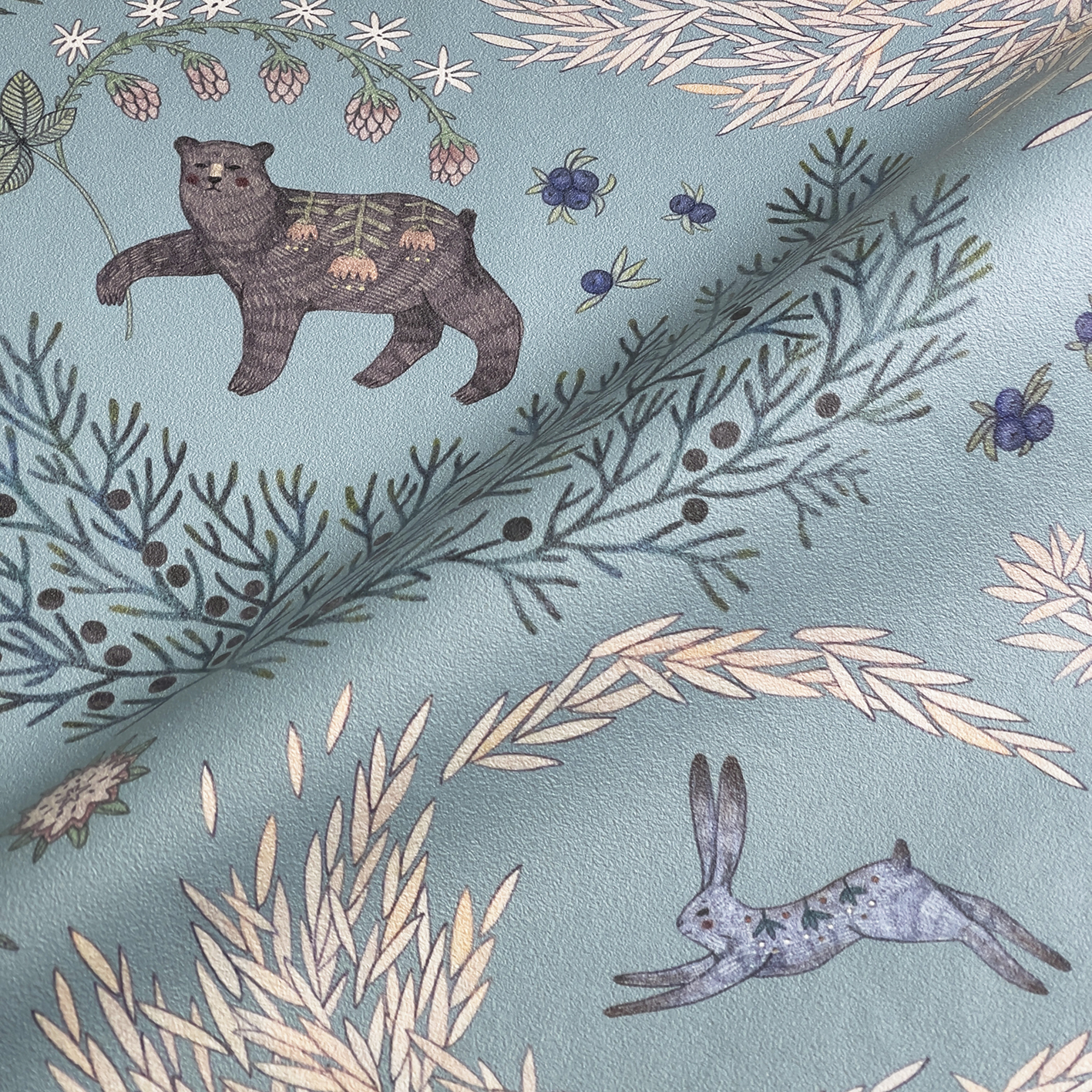 Обои Ошпи (голубой фон)