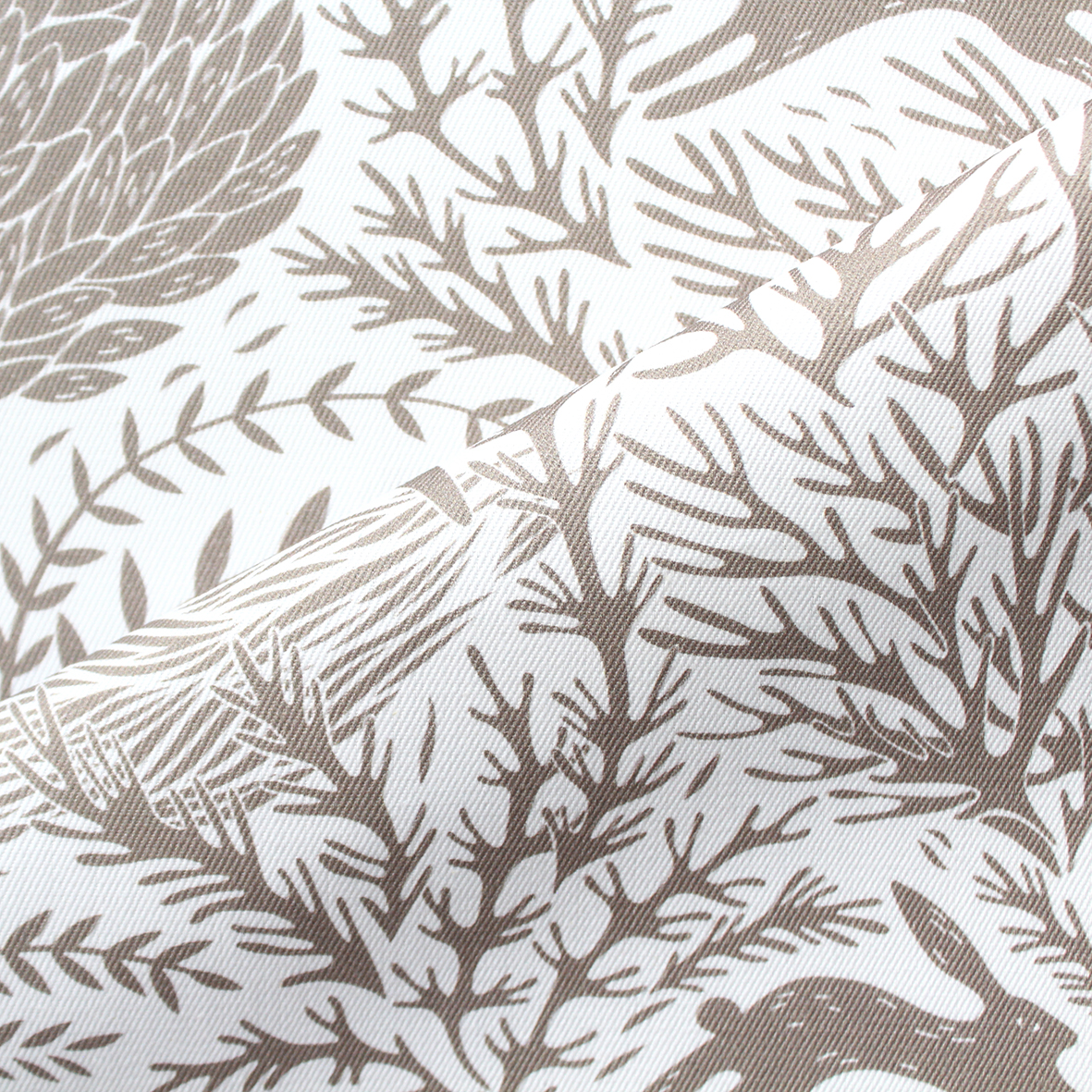 Интерьерная ткань Метсола (монохром коричневый)