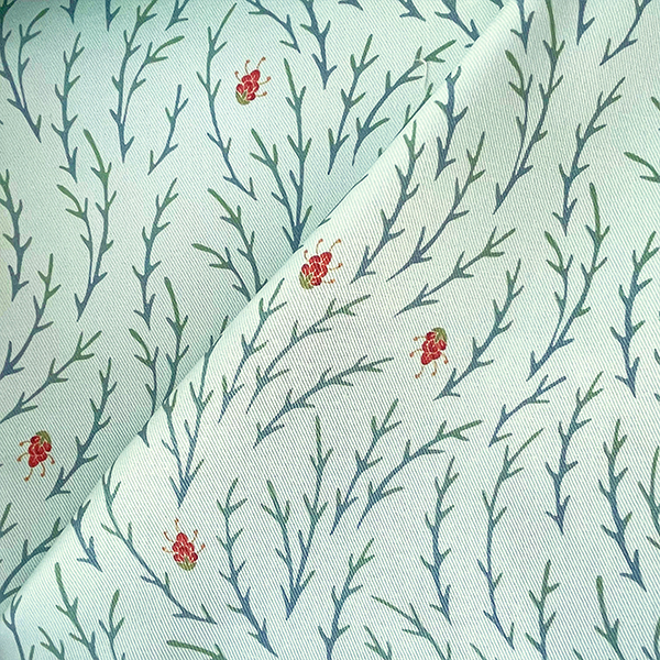 Интерьерная ткань- Марья (компаньон Сариола-зеленый фон)