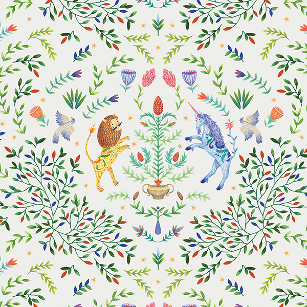 Интерьерная ткань Керка (светлый фон)