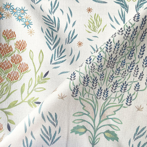 Интерьерная ткань Пуяс (компаньон Луотола)  светлый фон